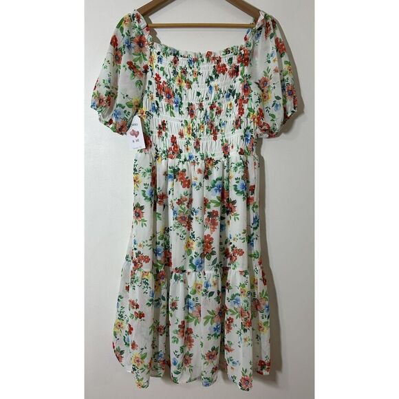 Chenault Pink & Violet Mommy & Me Floral Dress Women's Large - Picture 2 of 6